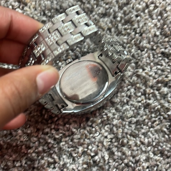 Silver diamond watch - Picture 3 of 4